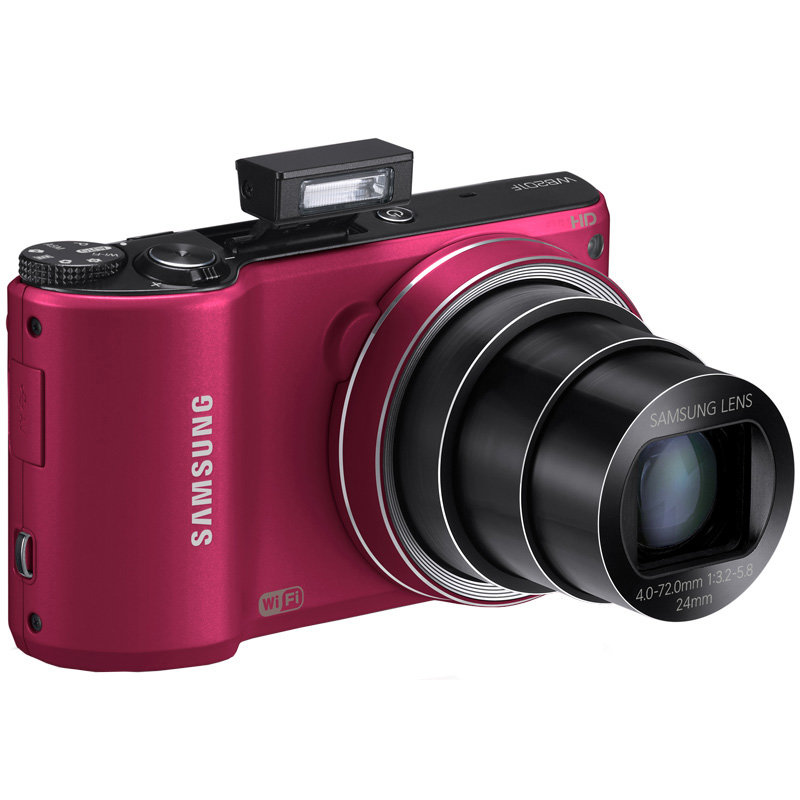 三星(samsung)wb201f数码相机 红色 18倍变焦,24mm超广角 3英寸触摸屏