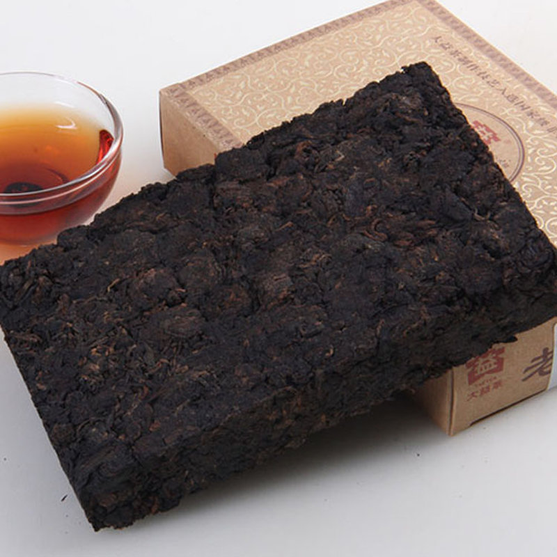 大益普洱茶 大益茶 熟茶 老茶头砖 2012年201批 大益砖