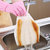 美丽雅竹纤维洗碗布3片促销装HC060296 百洁布家用厨房不沾油易清洗洗碗巾第4张高清大图
