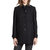 Burberry女士黑色羊毛领口拼皮铆钉设计长款保暖大衣 396612438黑 时尚百搭第2张高清大图