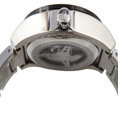 天梭/Tissot瑞士手表 律驰PRS516系列 自动机械钢带男士手表T044.430.21.051.00(黑壳黑面白带)
