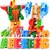 XINLEXIN正版新乐新26英文字母变形玩具恐龙动物合体金刚机器人儿童3个字母恐龙【EFG】 玩耍学习两不误第5张高清大图