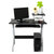 慧乐家新型办公电脑台 家用简易电脑桌 学生学习桌22005(黑色)第3张高清大图