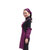 谋福 厨房店员工作围裙服 餐厅服务员围裙+头巾+袖套四件套 制服围裙可爱(紫色)第5张高清大图