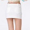 梦奴娅13夏装新款纯色紧身超短裙 包臀裙 夏修身半身裙职业装MNY120470(米白色 S)