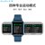 GuanShan彩屏智能手环高精准测血压心率小米华为苹果通用信息提醒(墨绿蓝+硅胶表带+_心率血压监测+专)第3张高清大图