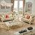 拉斐曼尼 GFS005 欧式沙发组合法式全实木真皮沙发小户型沙发客厅家具(沙发 三人位)第3张高清大图