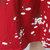 VEGININA  民族风大码短袖宽松印花连衣裙 2906(藏青色 XXL)第5张高清大图