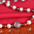 梦克拉Mkela 925银珍珠玛瑙项链 伊人  玉髓项饰圆珠红玛瑙颈饰女款第4张高清大图