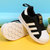 Adidas阿迪达斯三叶草SUPERSTAR 360 I婴童一脚蹬学步贝壳头板鞋休闲鞋S82711(黑色 21)第5张高清大图