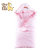 童泰  新生儿婴儿加厚保暖水晶绒抱被  60046(粉色 100*100)第5张高清大图