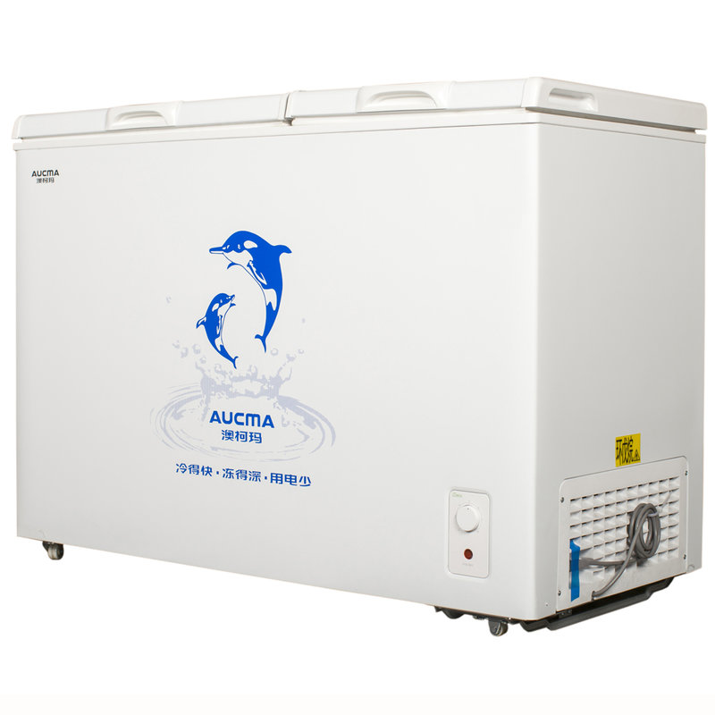澳柯玛(aucma) bcd-287chn 287升 卧式冰柜大冷冻小冷藏 白