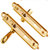 纯铜锁系列 HK052102 室内房门锁 入户门锁 黄古铜 左内带钥匙第3张高清大图