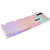 吉选(GESOBYTE) KB860悬浮有线键盘彩虹版机 白色第2张高清大图