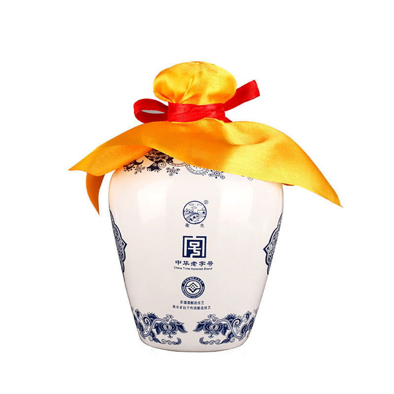 衡水老白干青花52度500ml单瓶老白干香型纯粮酒正品