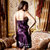 喜芬妮春秋款丝质蕾丝吊带长袖睡裙二件套女士睡衣家居服礼盒(8208紫色 XXL)第2张高清大图