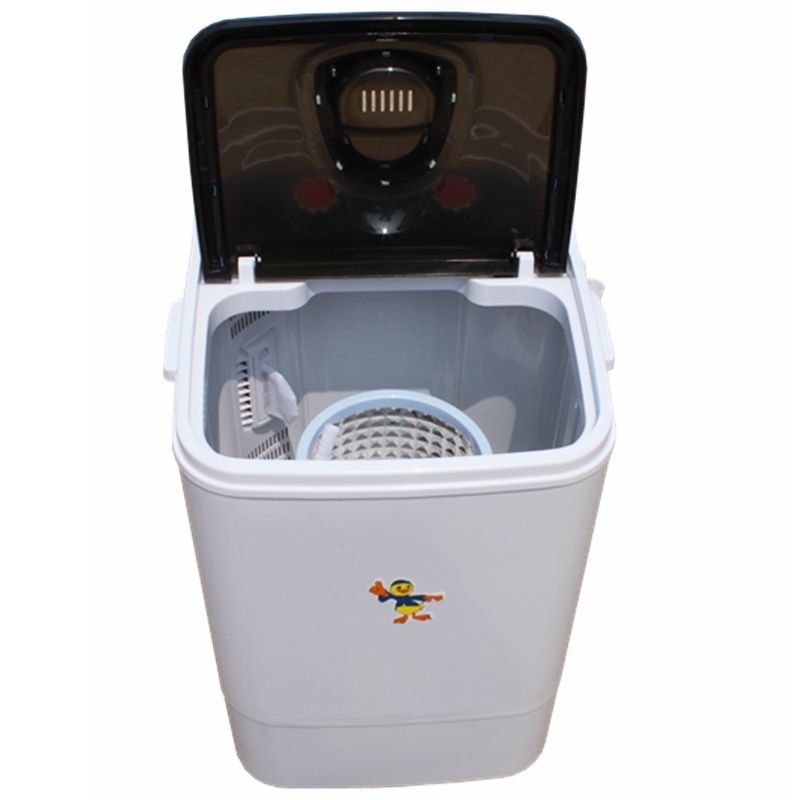 6kg单桶带甩干脱水洗脱一体大容量迷你洗衣机(红色)