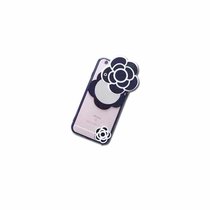 亿和源iPhone7/OPPO苹果山茶花带镜子6S手机壳创意手机壳(黑山花--R9P)
