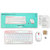 罗技（Logitech）无线鼠标键盘套装 USB电脑笔记本迷你键鼠超薄款(白色 MK240 NANO)第5张高清大图