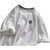 SUNTEK华夫格短袖女夏设计感小众宽松2021年t恤ins潮假两件半袖情侣上衣(M 黑色)第5张高清大图