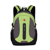 瑞士军刀SWISSGEAR 时尚双肩包 14.6寸笔记本双肩电脑包 男女户外旅行包sa9838(绿色)