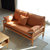 简树 北欧风格实木沙发 现代简约1+2+3小户型榉木日式客厅布艺沙发组合(双人位)第3张高清大图