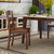 实木餐桌椅组合现代简约北欧胡桃木色小户型长方形大理石方桌餐台(单餐桌)第4张高清大图