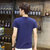 卡郎琪 男士夏季新款圆领修身短袖T恤单穿打底衫 男蜡笔小新搞笑个性浮雕印花舒适棉短袖T恤(KLQDQC1659-1深蓝色 XL)第4张高清大图