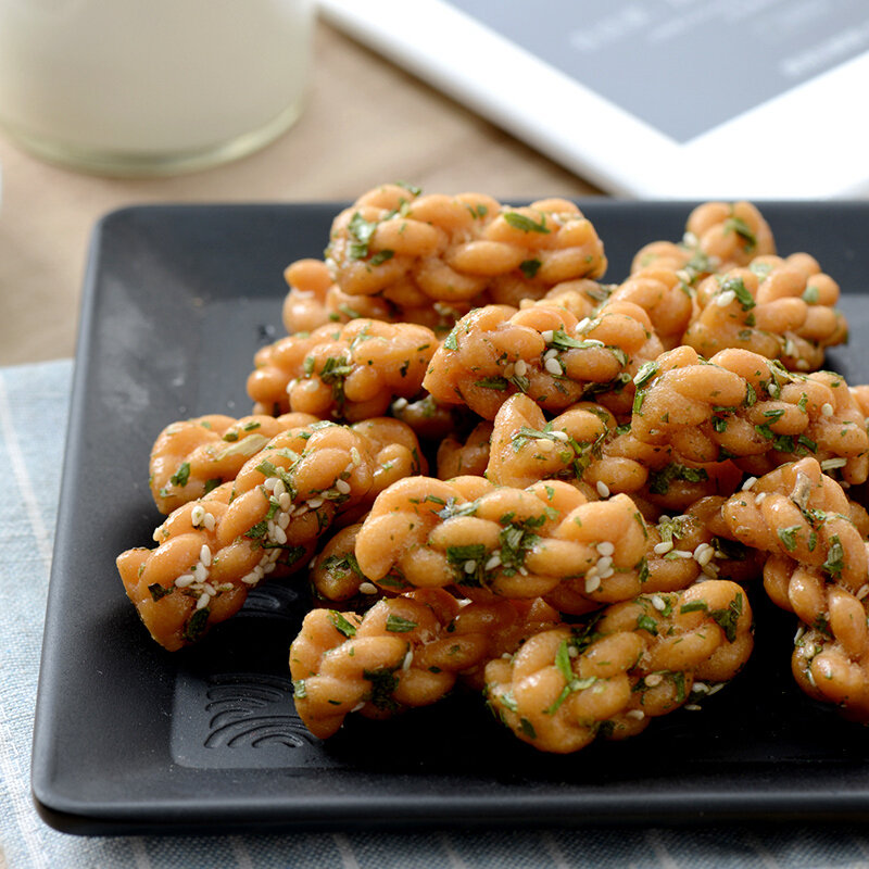 黄老五小麻花葱香味160g休闲零食独立包装酥脆大礼包中式糕点小吃送