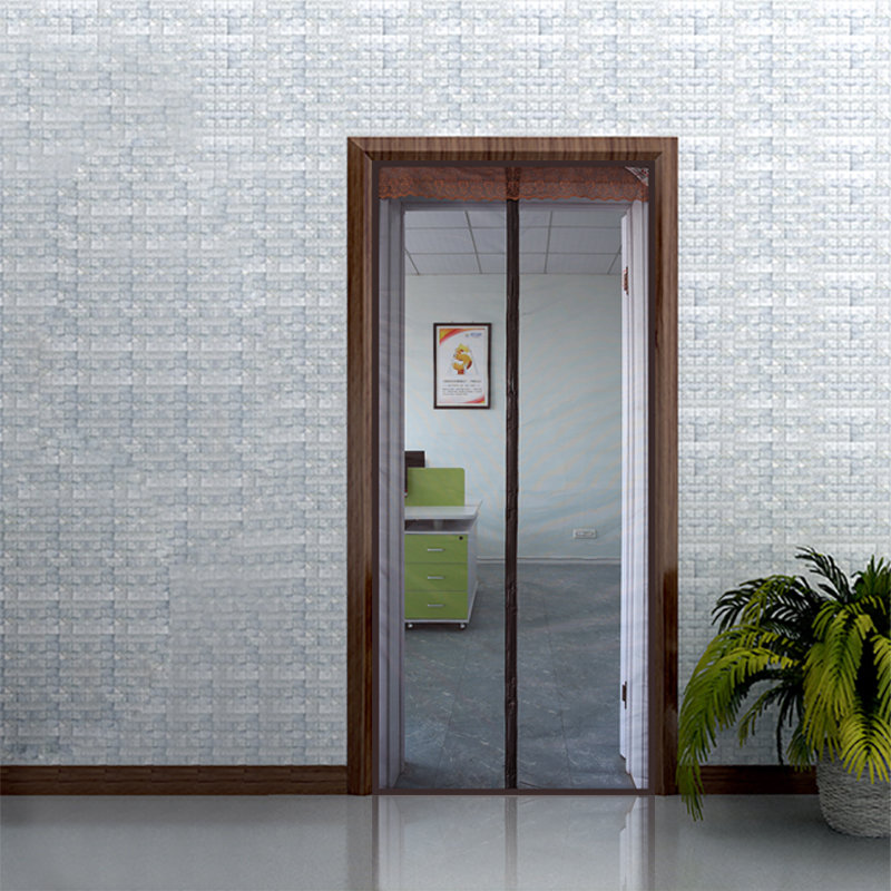 高档骄阳磁性软纱门防蚊门帘沙门加密窗帘手工缝纫静音反光丝定做