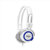 硕美科 声籁(Salar) V88 头带式线控耳麦 带话筒(白蓝)第2张高清大图