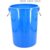 加厚塑料圆形收纳桶100L水桶垃圾桶白色JMQ-838第5张高清大图