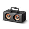 迷你木质音箱 FT-3007 HIFI级音质 音箱 3D环绕立体声(黑木纹 FT-3007)