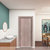 卧室门室内房门定制房间门纯色木纹系列门(时尚灰（90度切角）)第2张高清大图