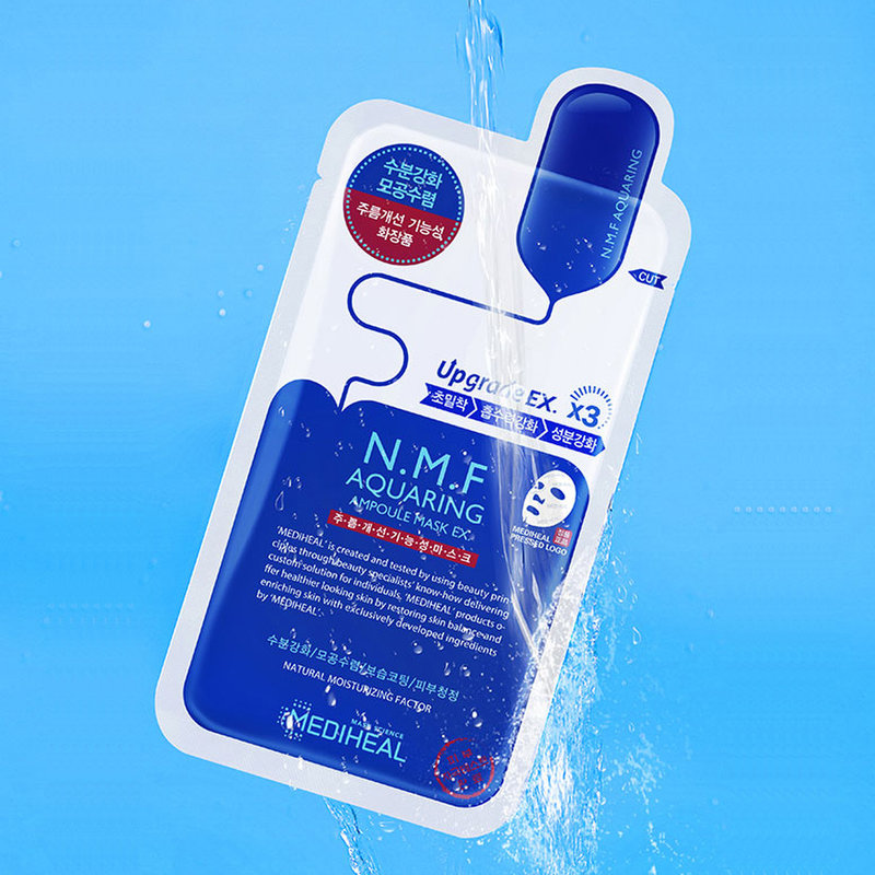 mediheal美迪惠尔可莱丝nmf水库针剂面膜补水保湿面膜女dna水10片美迪