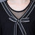VEGININA 新款宽松圆领网纱直筒连衣裙 10005(黑色 5XL)第4张高清大图