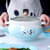景德镇陶瓷骨瓷家用双耳大号汤锅煲汤碗带盖汤盆日式手绘创意餐具(蓝羽粉沫双耳煲（不可明火） 默认版本)第7张高清大图