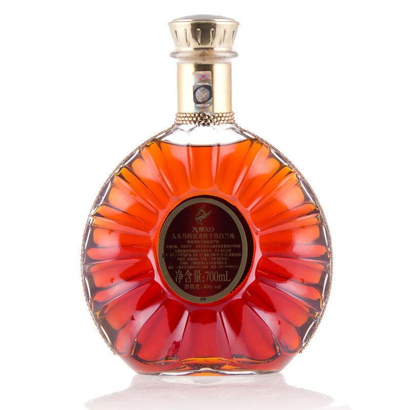 中酒网 洋酒 40度 人头马xo干邑白兰地 700ml
