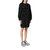 MCQSignature系列黑色燕子图案长款卫衣连衣裙-1000XS黑色 时尚百搭第3张高清大图