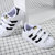Adidas阿迪达斯三叶草大童鞋 经典款贝壳头金标运动板鞋休闲鞋EF4838(白色 31.5)第3张高清大图