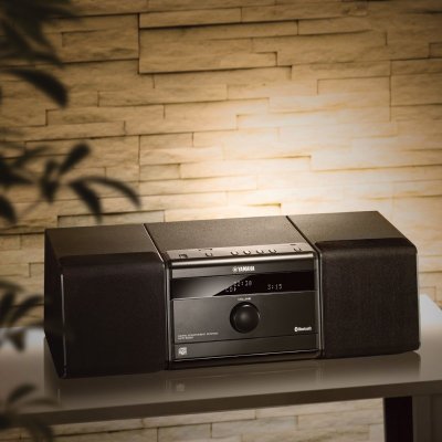 雅马哈（Yamaha）MCR-B020 迷你音响 CD播放机音箱组合套装 蓝牙/USB/FM（黑色）