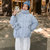 可爱小兔子棉袄2021年新款女冬季韩版宽松羽绒棉反季短款外套棉衣ins百搭(蓝色 XL)第5张高清大图