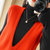 2022春秋新款羊绒女士V领无袖套头纯色马甲毛衣针织马夹 GH039(红色 XL)第3张高清大图