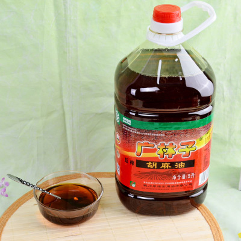 廣林子壓榨胡麻油5l/瓶