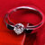 梦克拉Mkela 白18K金钻石戒指 爱的承诺 女款第2张高清大图