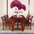 木巴现代中式餐桌椅组合长方形家用饭桌4人6人实木烤漆餐台第2张高清大图