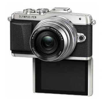 奥林巴斯(olympus)e-pl7-1442-ez 电动饼干镜头套装(银色 优惠套装4)