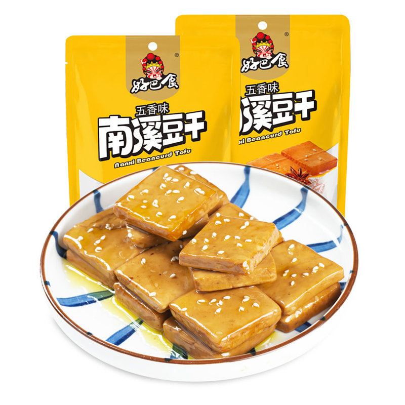 好巴食南溪豆干五香味100g味道鲜美营养丰富