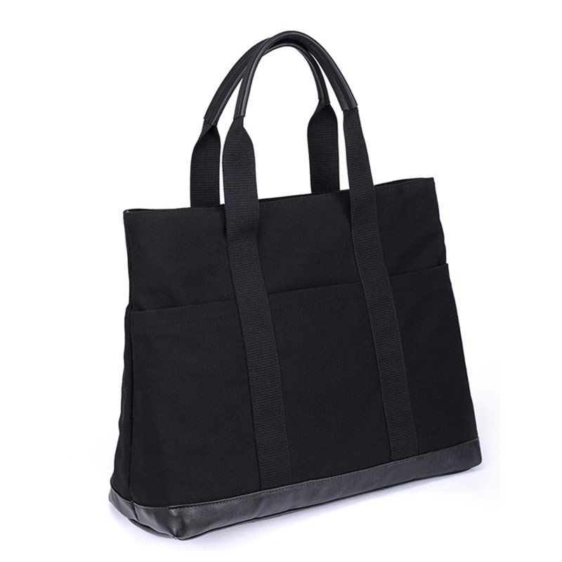 易秀2014新款欧美女包时尚女士包包黑色帆布包复古潮手提包单肩包