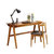 明佳友 实木书桌 北欧日式电脑桌 写字台书房现代简约家用办公桌HY001(榉木色（海外版） 1.2m单桌+椅子)第5张高清大图